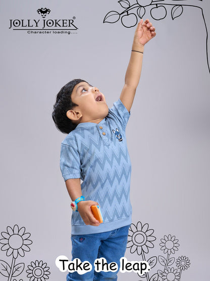 Jj 1426 Jolly Joker Jacquard Boys Tshirt Exporter Gujarat