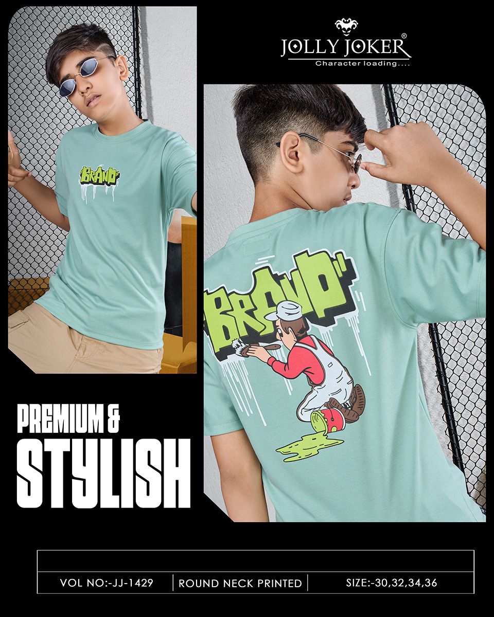 Jj 1429 Jolly Joker Cotton Boys Tshirt Exporter
