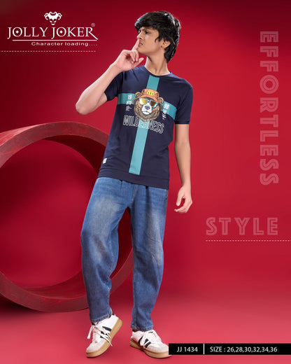 Jj 1434 Jolly Joker Tencil Boys Tshirt Exporter India