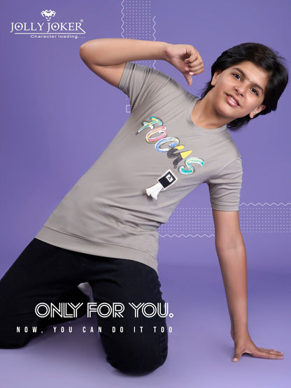 Jj 1437 Jolly Joker Tencil Boys Tshirt Wholesaler India