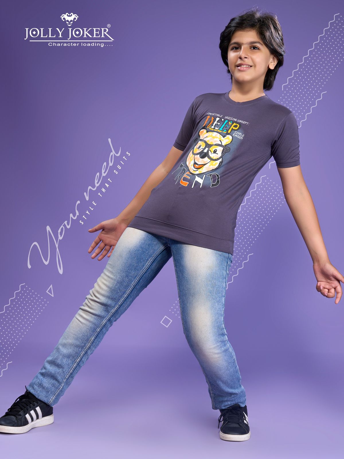 Jj 1437 Jolly Joker Tencil Boys Tshirt Wholesaler India