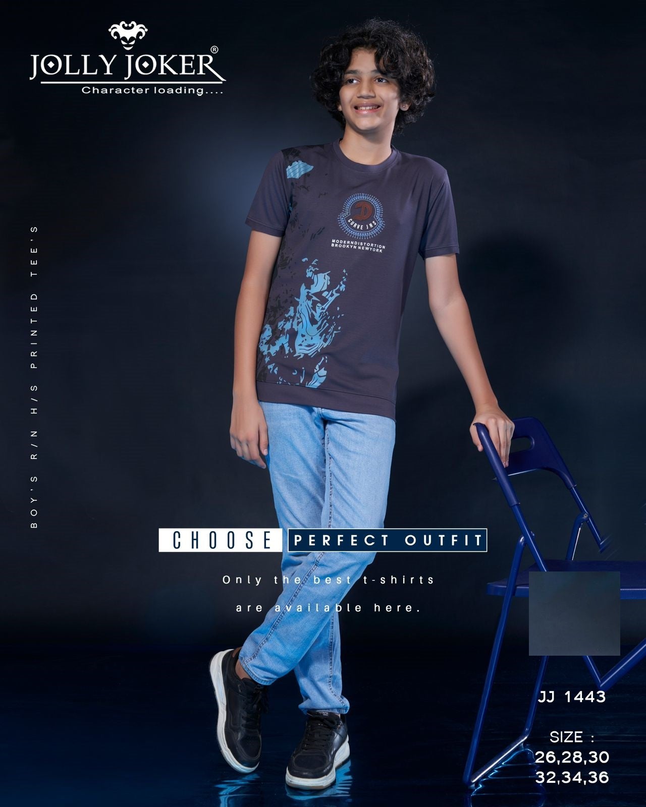 Jj 1443 Jolly Joker Tencil Boys Tshirt Wholesale Rate