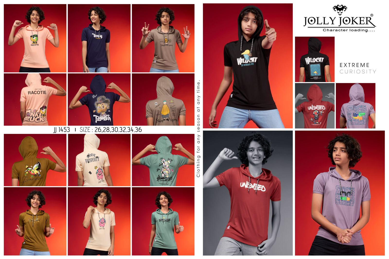 Jj 1453 Jolly Joker Tencil Boys Tshirt Exporter Ahmedabad