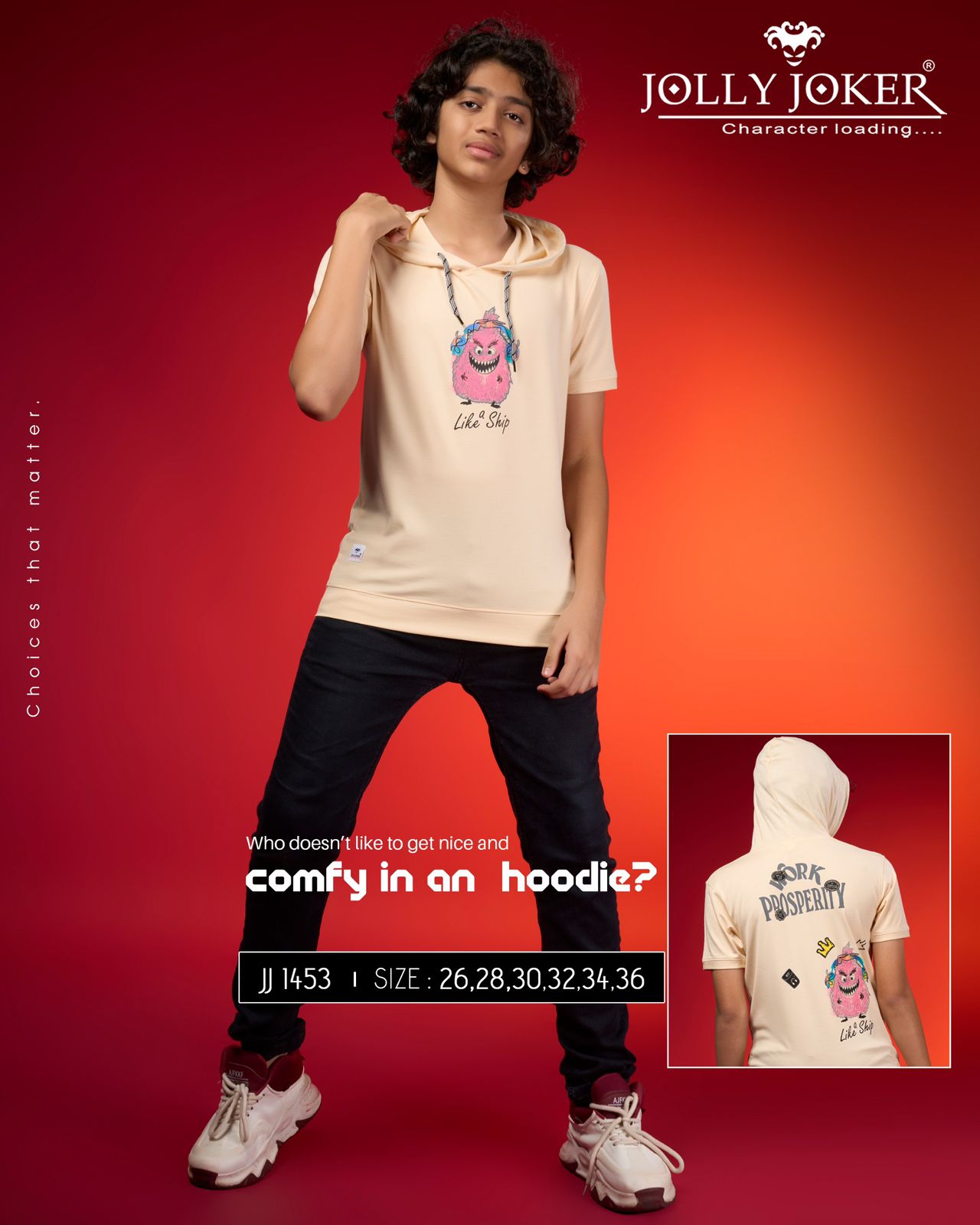 Jj 1453 Jolly Joker Tencil Boys Tshirt Exporter Ahmedabad