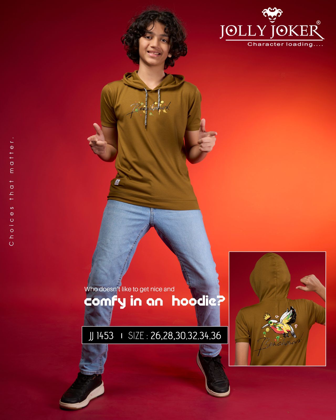 Jj 1453 Jolly Joker Tencil Boys Tshirt Exporter Ahmedabad