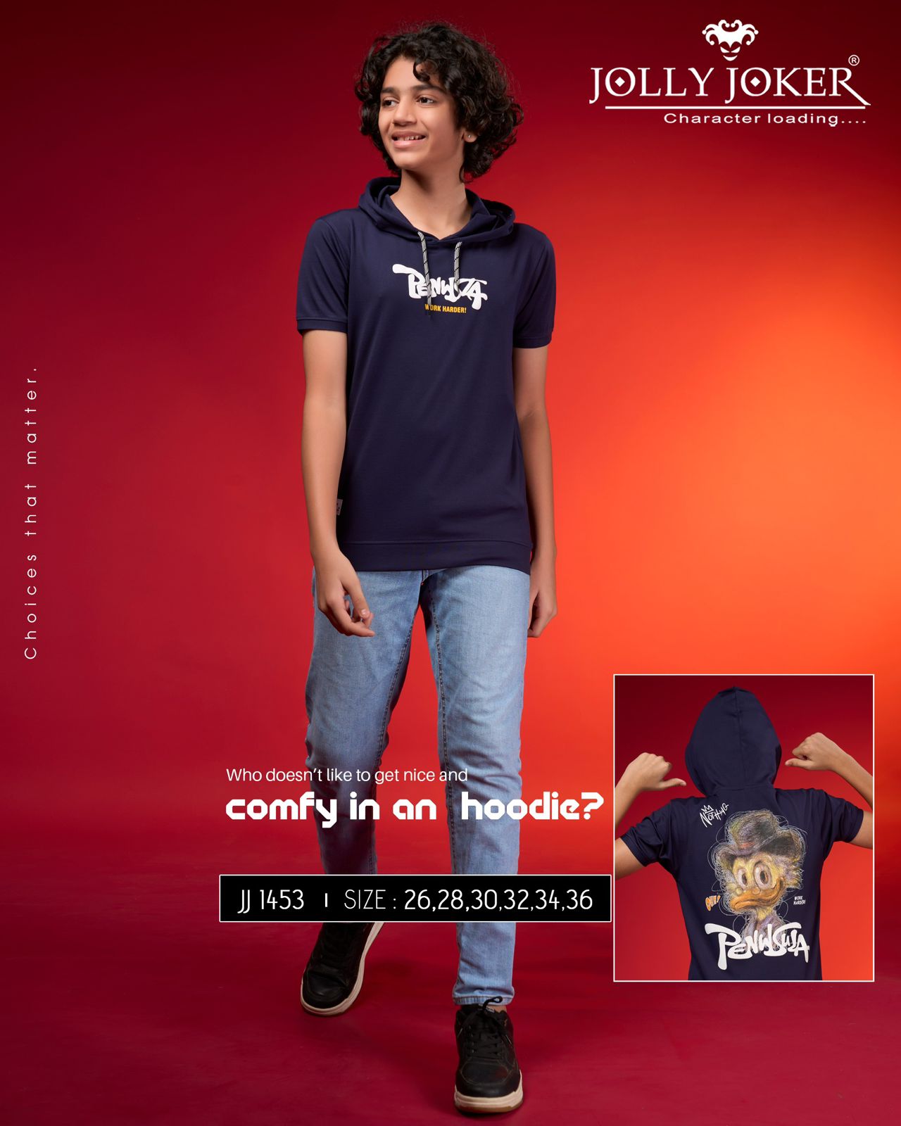 Jj 1453 Jolly Joker Tencil Boys Tshirt Exporter Ahmedabad