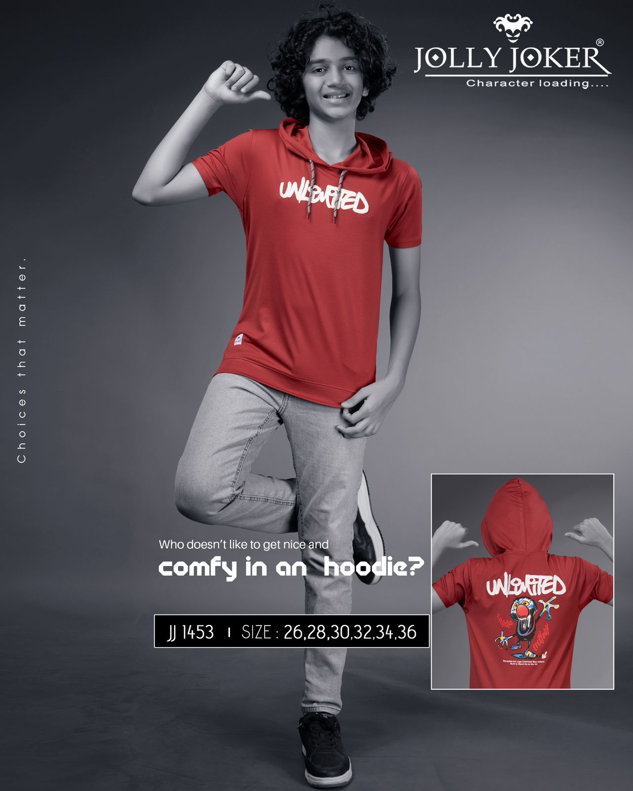 Jj 1453 Jolly Joker Tencil Boys Tshirt Exporter Ahmedabad