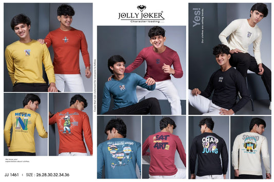Jj 1461 Jolly Joker Cotton Looper Boys Tshirt Exporter