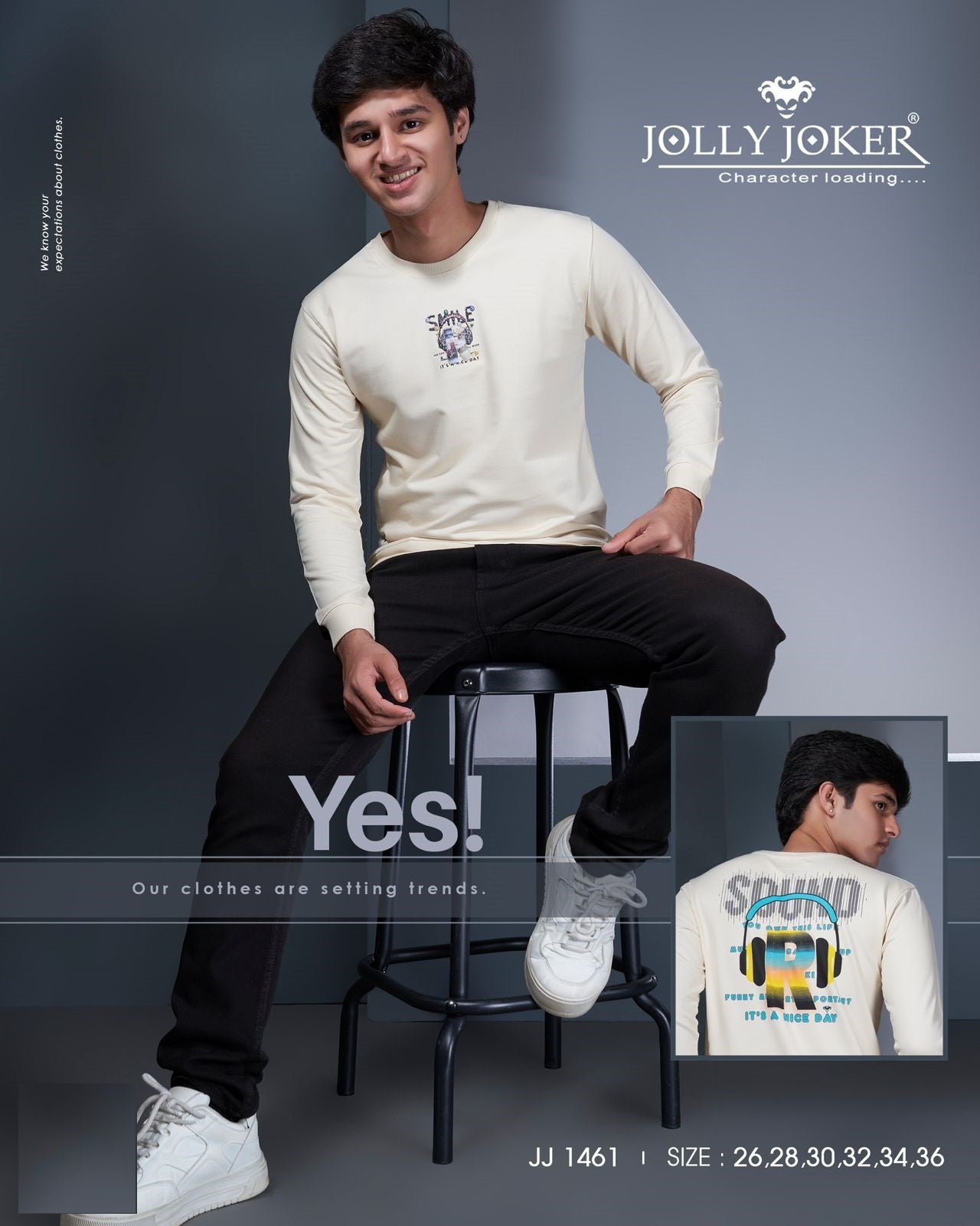 Jj 1461 Jolly Joker Cotton Looper Boys Tshirt Exporter