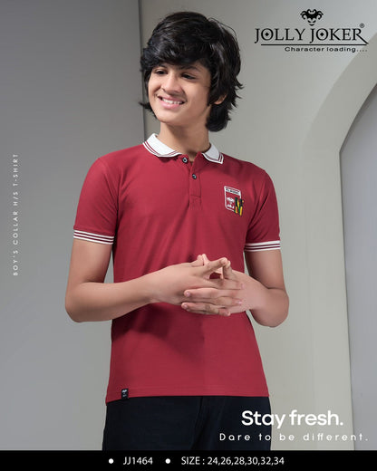 Jj 1464 Jolly Joker Zig Zag Boys Tshirt Wholesaler