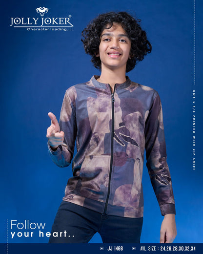 Jj 1466 Jolly Joker Waffle Boys Jacket Tshirt Supplier India