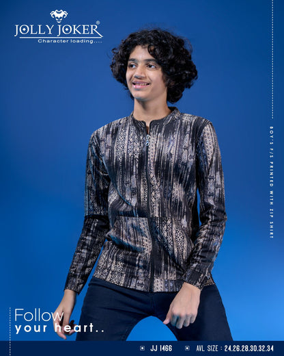 Jj 1466 Jolly Joker Waffle Boys Jacket Tshirt Supplier India