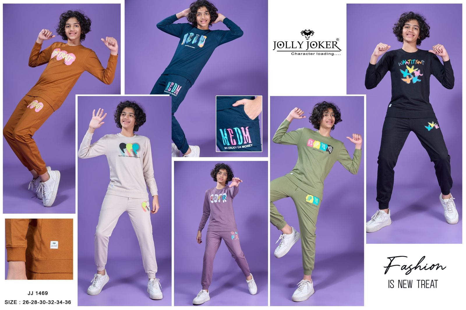 Jj 1469 Jolly Joker Cotton Boys Co Ord Set Supplier India