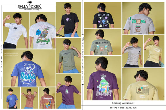 Jj 1472 Jolly Joker Cotton Looper Boys Tshirt Supplier