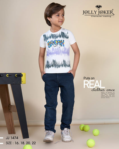 Jj 1474 Jolly Joker Tencil Boys Tshirt Manufacturer