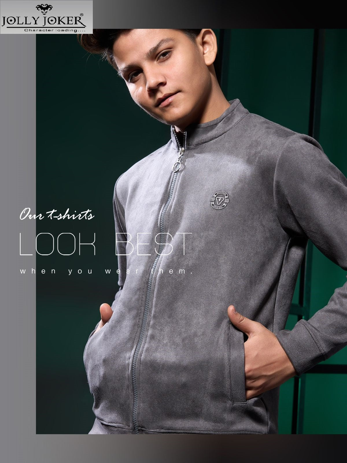 Jj 1485 Jolly Joker Imported Boys Jacket Tshirt Wholesaler Ahmedabad