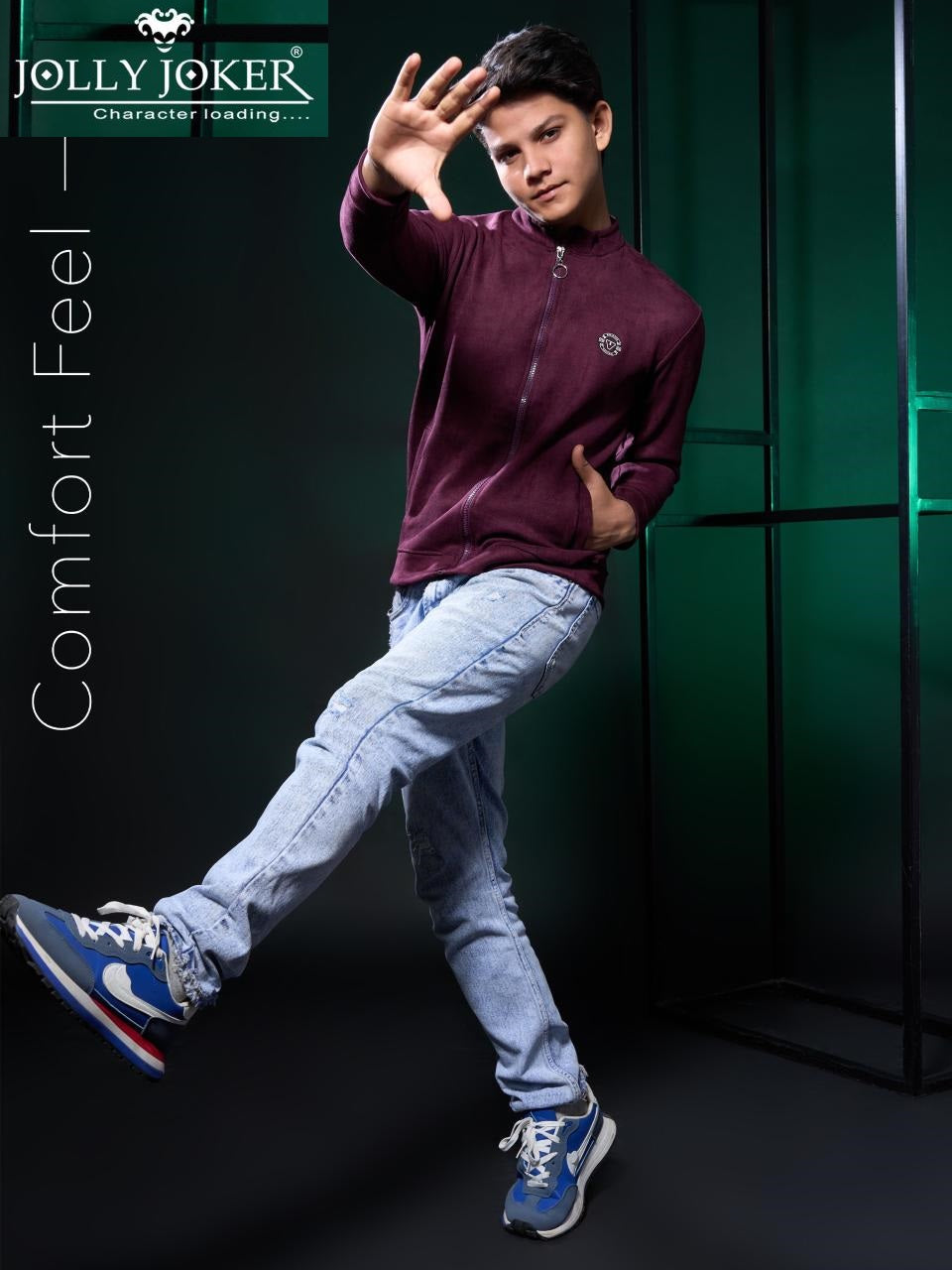 Jj 1485 Jolly Joker Imported Boys Jacket Tshirt Wholesaler Ahmedabad