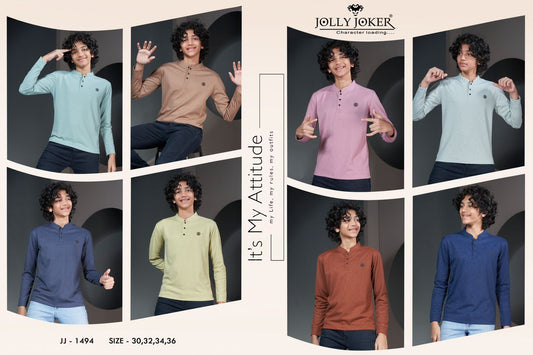Jj 1494 Jolly Joker Lycra Boys Tshirt Wholesale Price