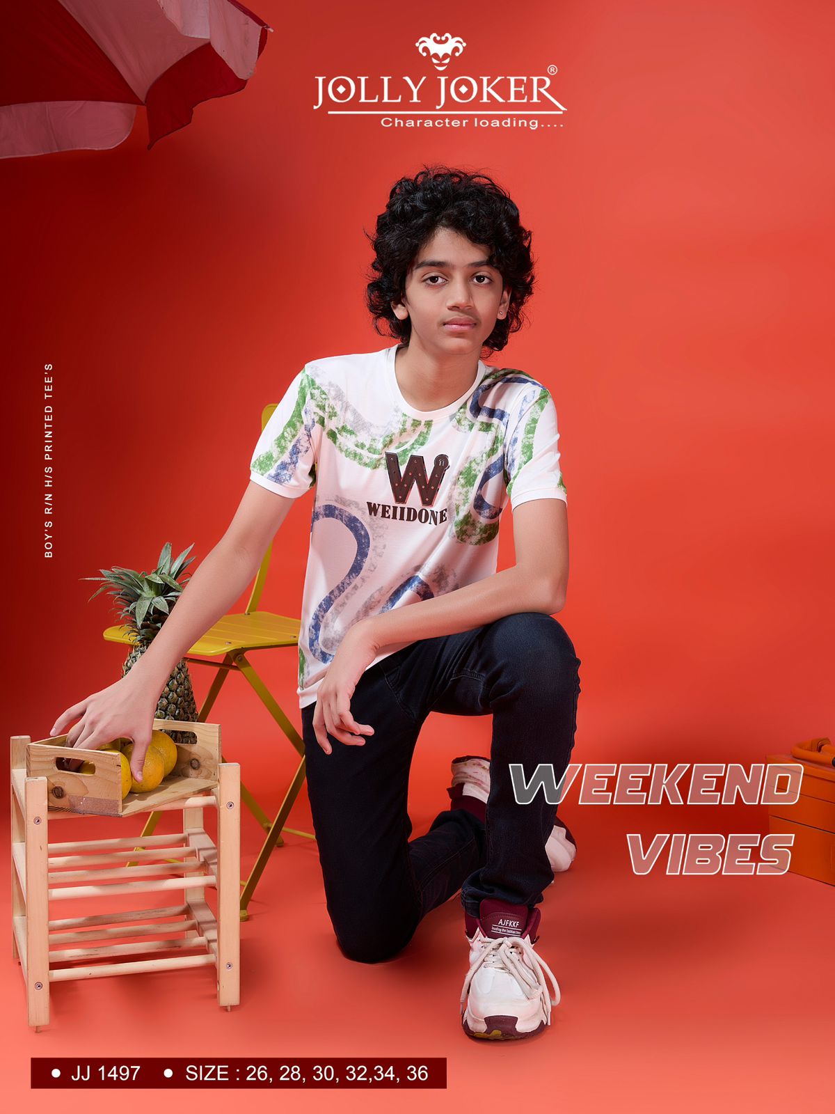 Jj 1497 Jolly Joker Tencil Boys Tshirt Exporter Ahmedabad