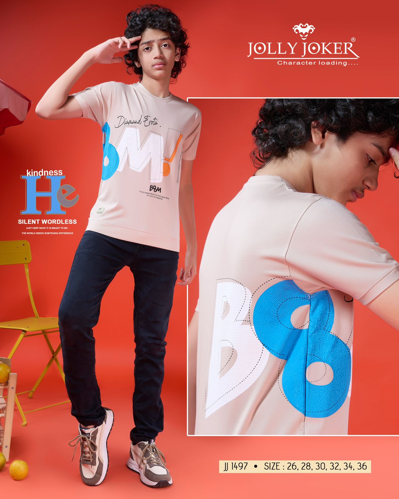 Jj 1497 Jolly Joker Tencil Boys Tshirt Exporter Ahmedabad