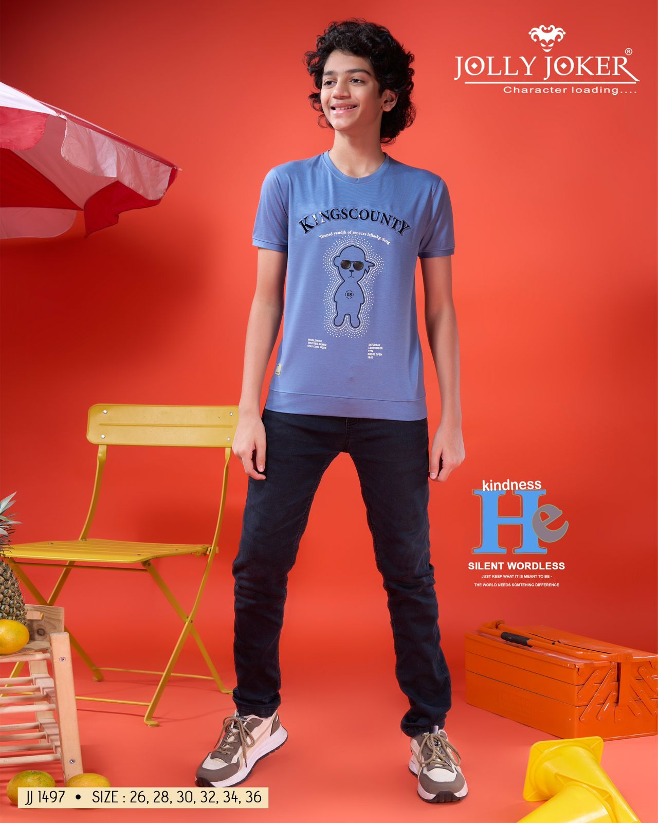 Jj 1497 Jolly Joker Tencil Boys Tshirt Exporter Ahmedabad