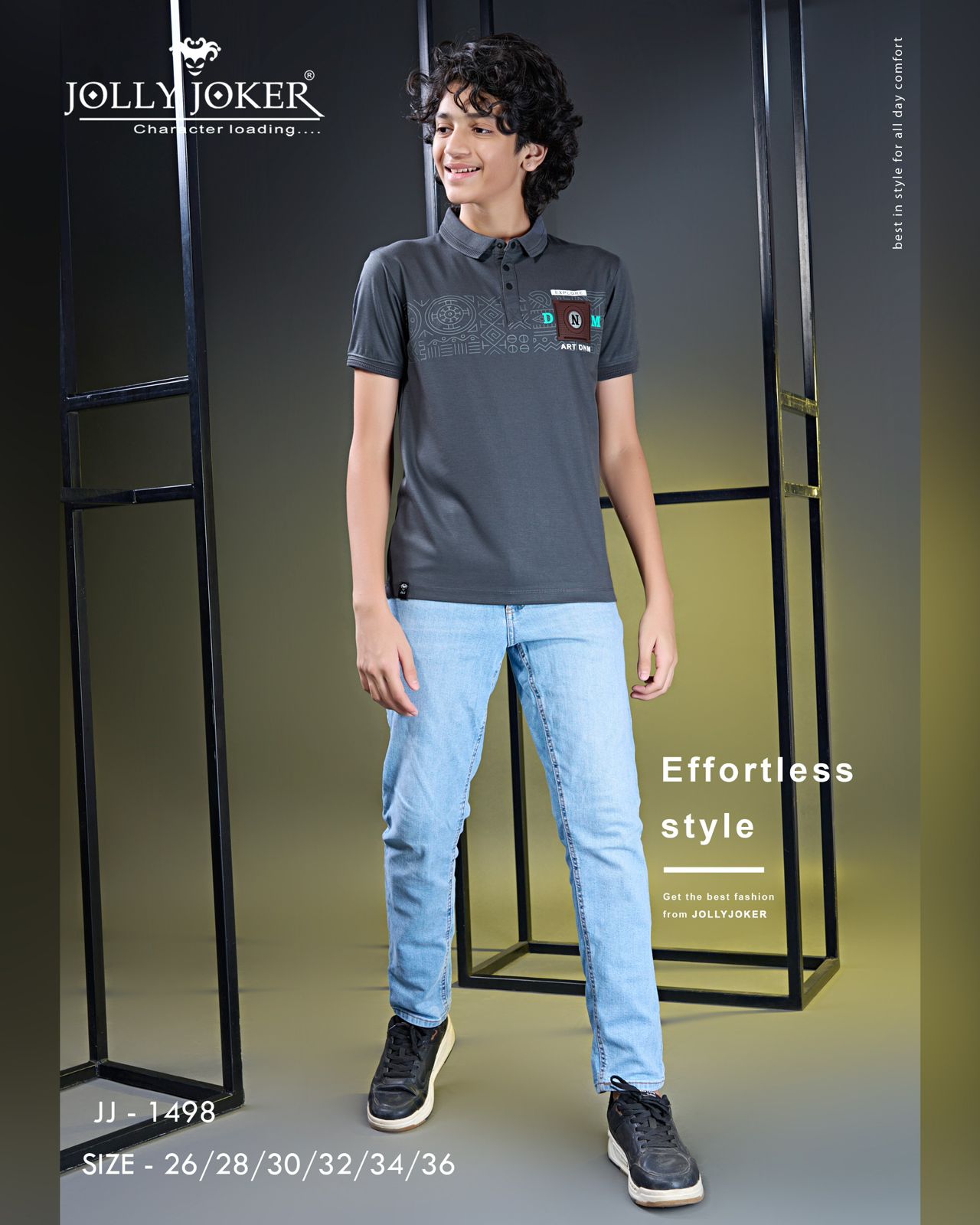 Jj 1498 Jolly Joker Tencil Boys Tshirt Wholesale Price