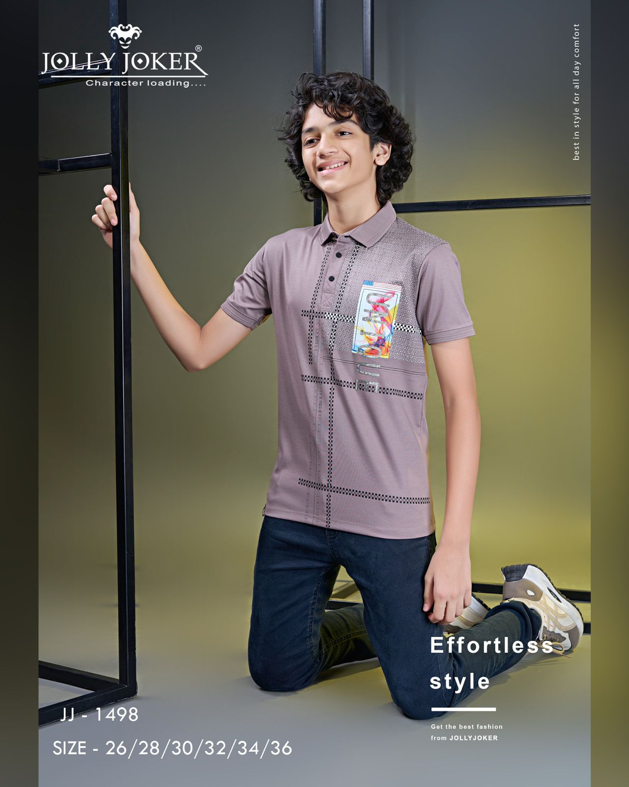 Jj 1498 Jolly Joker Tencil Boys Tshirt Wholesale Price