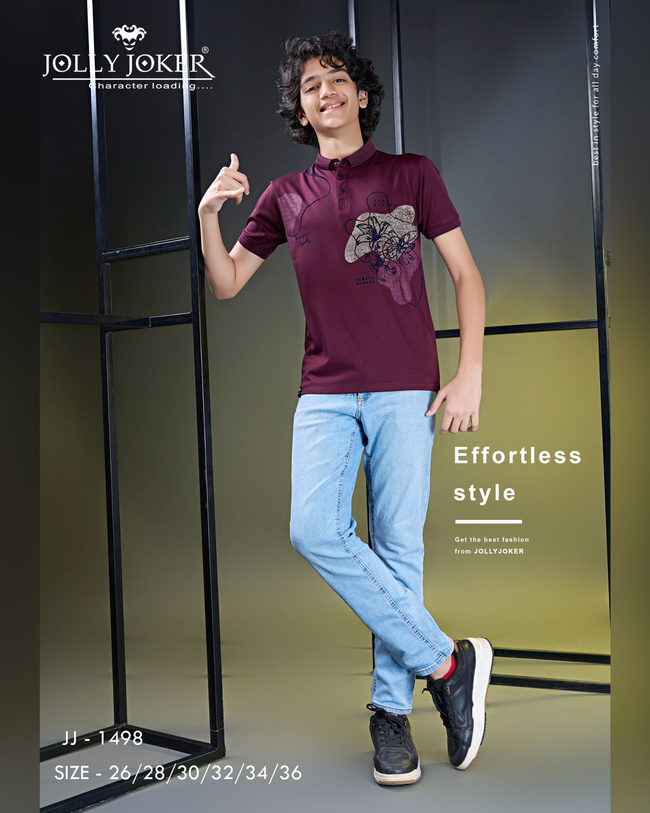 Jj 1498 Jolly Joker Tencil Boys Tshirt Wholesale Price