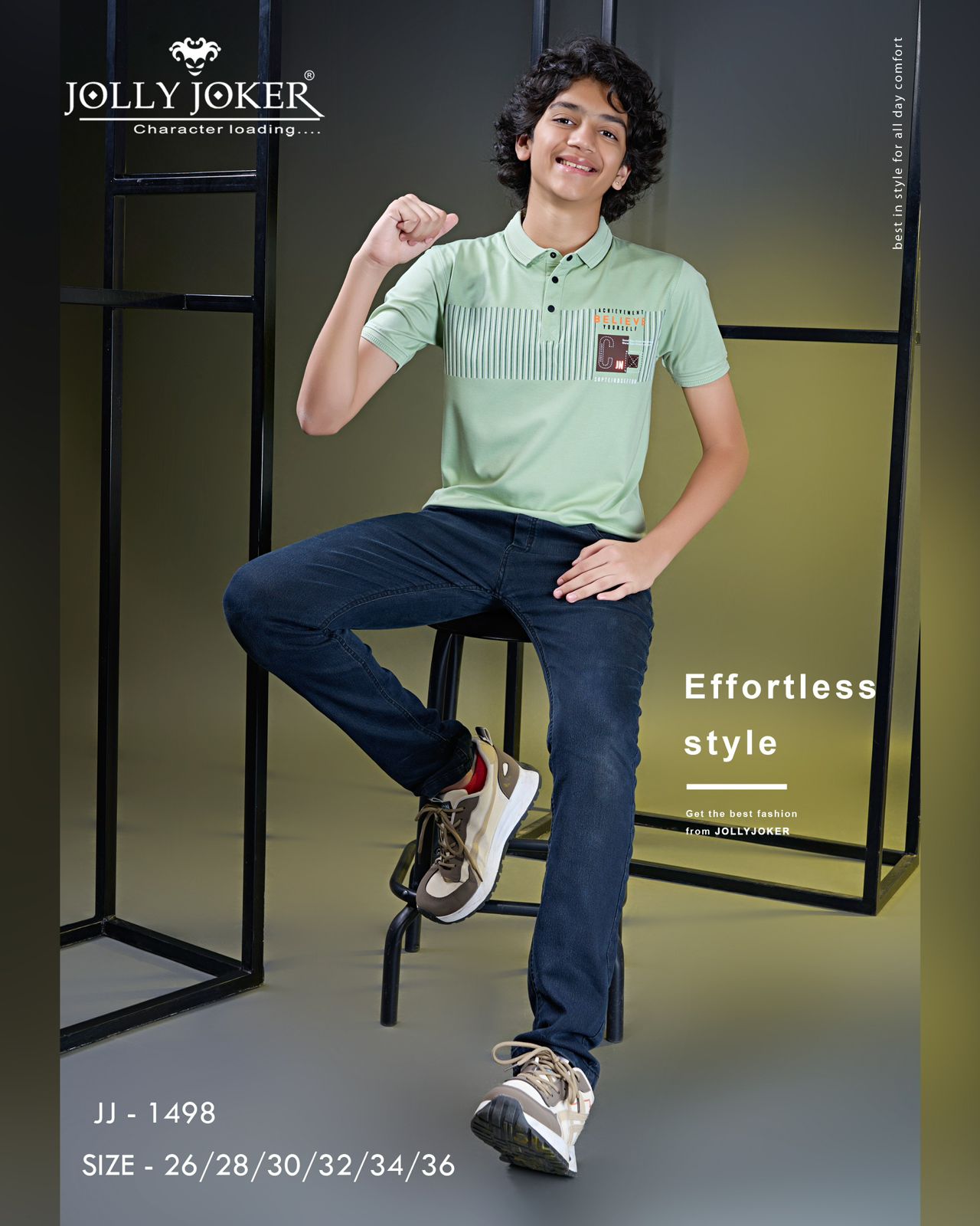 Jj 1498 Jolly Joker Tencil Boys Tshirt Wholesale Price