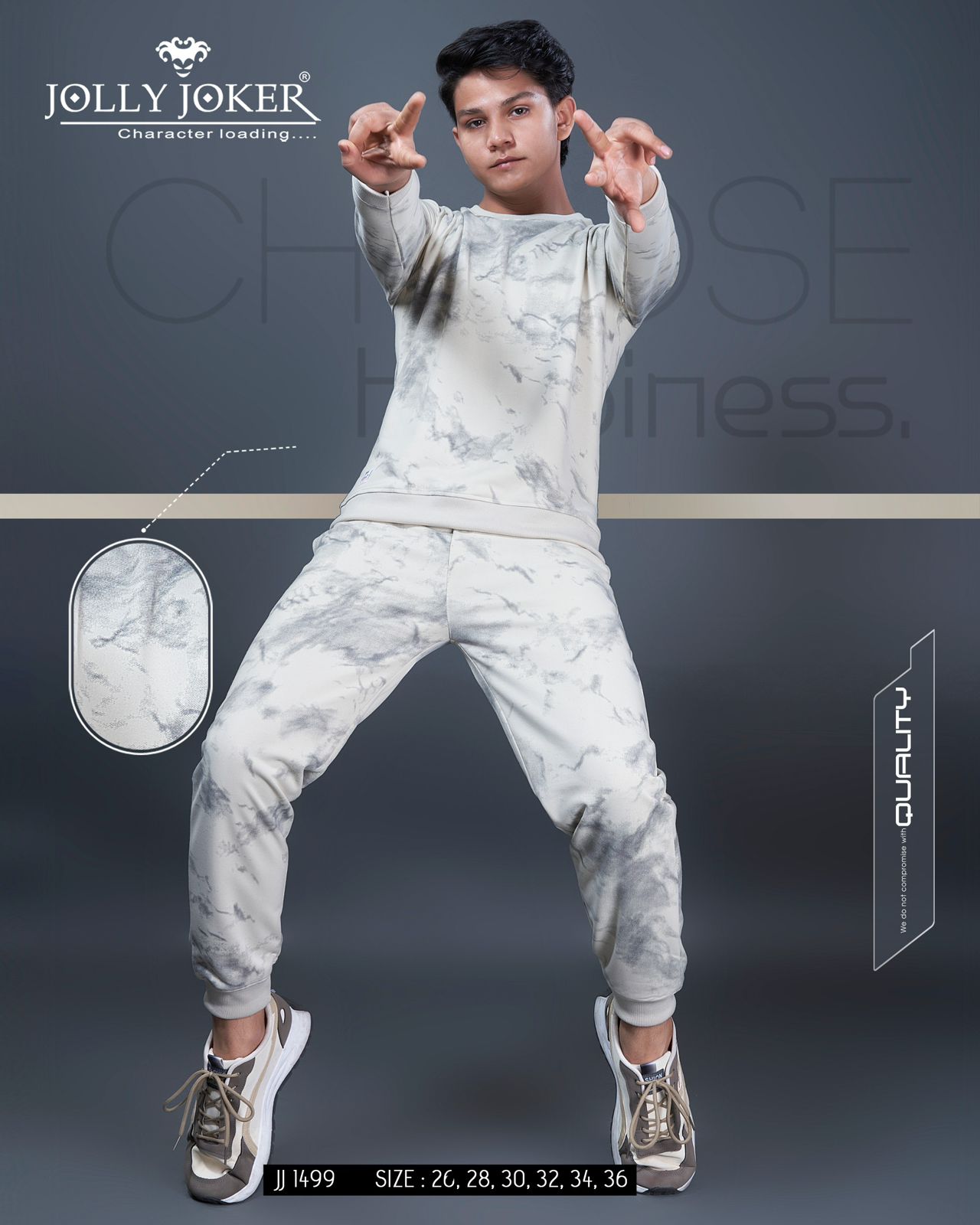 Jj 1499 Jolly Joker Looper Boys Co Ord Set Exporter