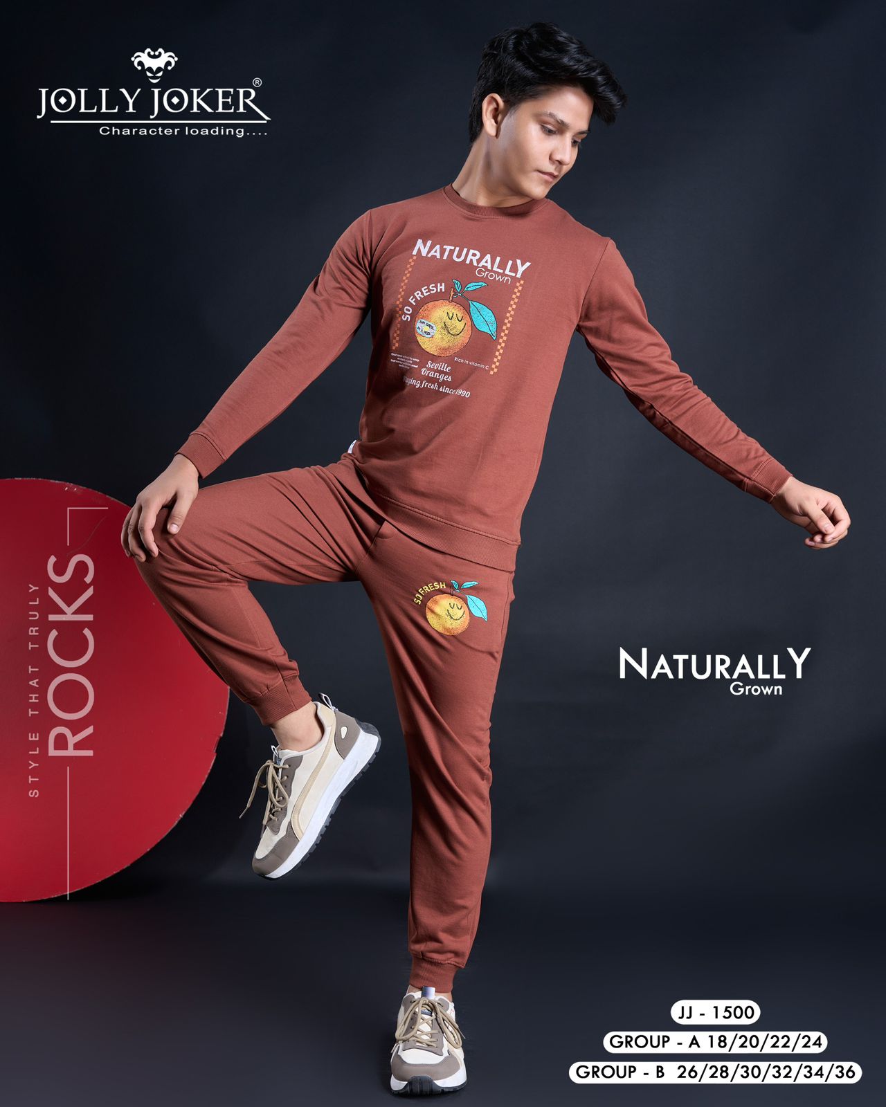 Jj 1500 Jolly Joker Cotton Looper Boys Co Ord Set Wholesaler India