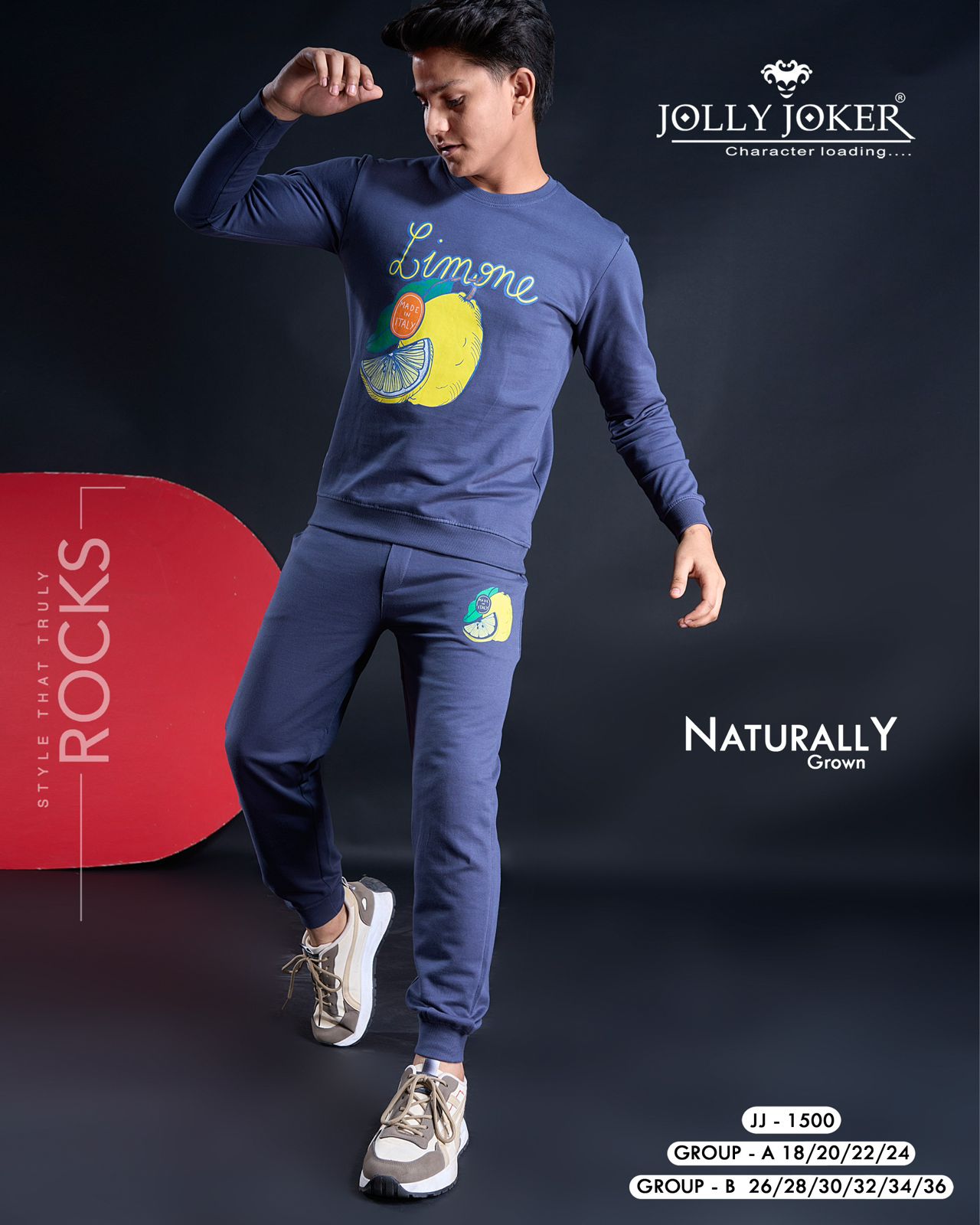 Jj 1500 Jolly Joker Cotton Looper Boys Co Ord Set Wholesaler India