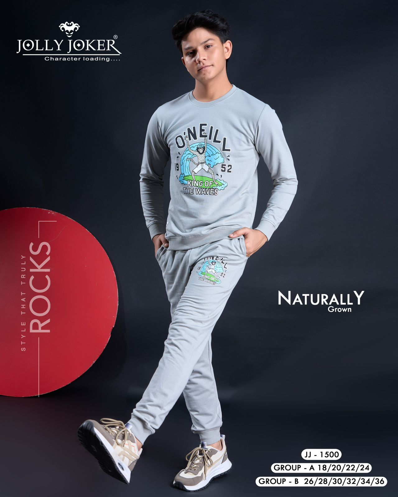 Jj 1500 Jolly Joker Cotton Looper Boys Co Ord Set Wholesaler India