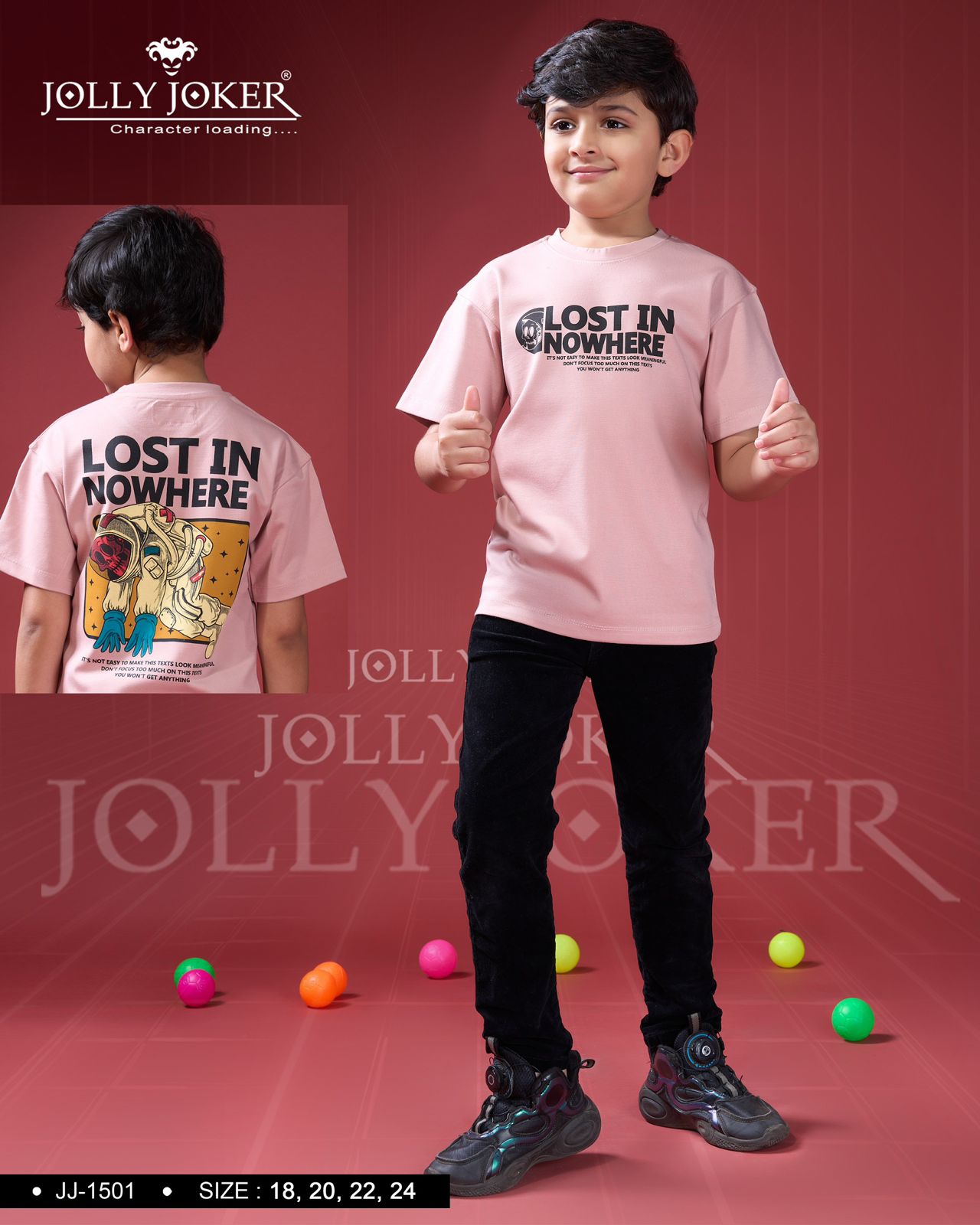 Jj 1501 Jolly Joker Tencil Boys Tshirt Wholesaler Gujarat