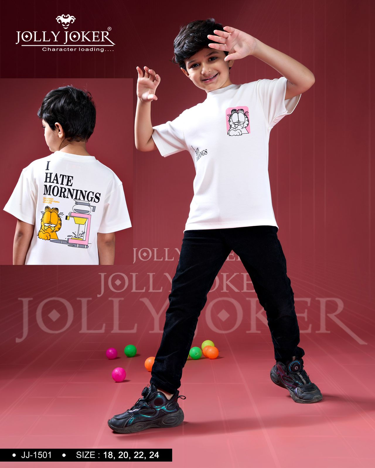 Jj 1501 Jolly Joker Tencil Boys Tshirt Wholesaler Gujarat