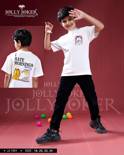 Jj 1501 Jolly Joker Tencil Boys Tshirt Wholesaler Gujarat