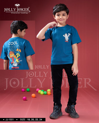 Jj 1501 Jolly Joker Tencil Boys Tshirt Wholesaler Gujarat