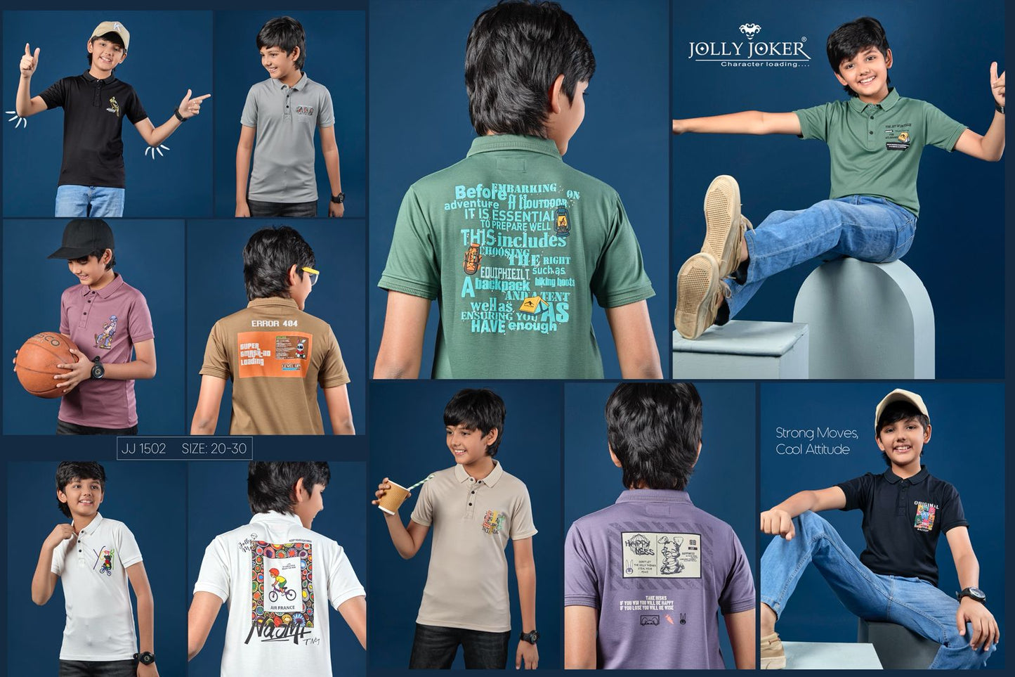 Jj 1502 Jolly Joker Tencil Boys Tshirt Supplier Gujarat