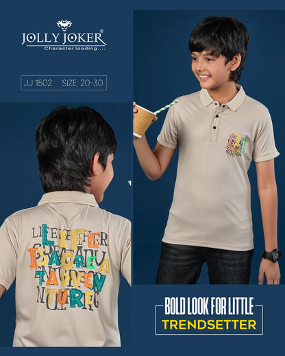 Jj 1502 Jolly Joker Tencil Boys Tshirt Supplier Gujarat