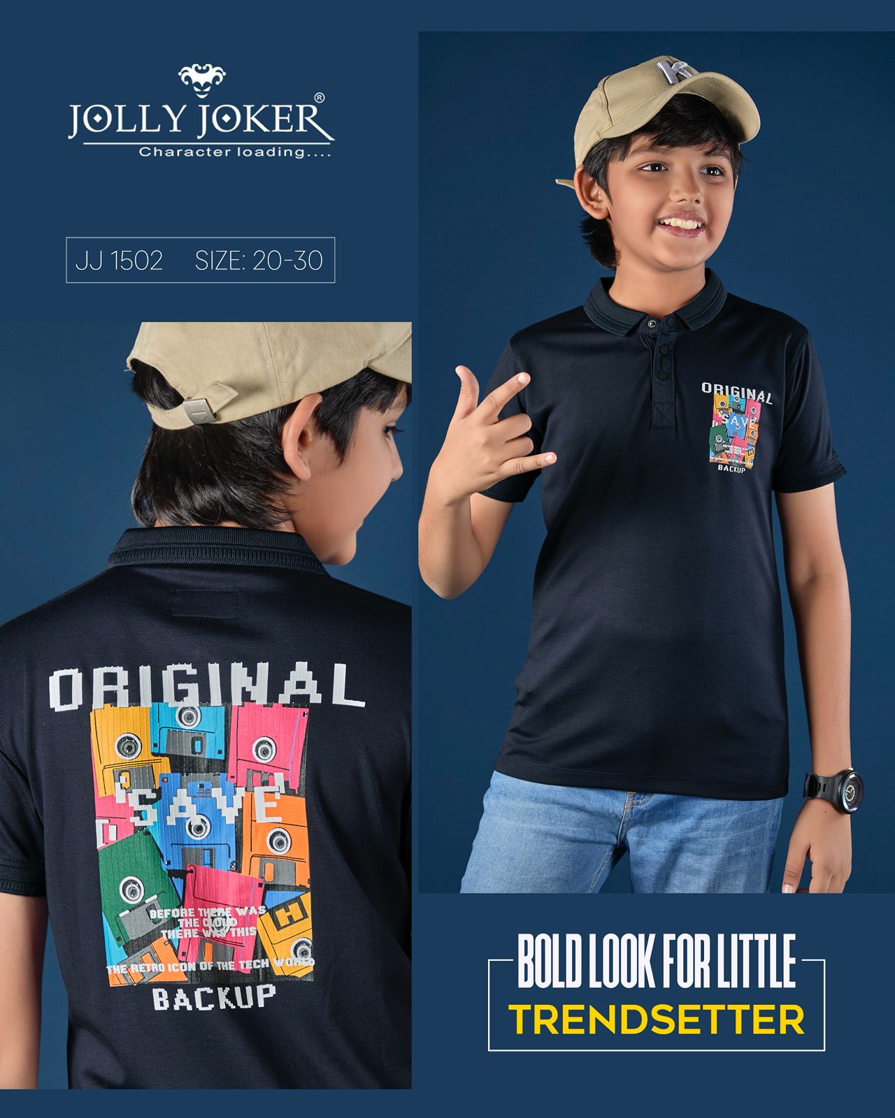 Jj 1502 Jolly Joker Tencil Boys Tshirt Supplier Gujarat