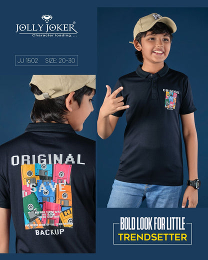 Jj 1502 Jolly Joker Tencil Boys Tshirt Supplier Gujarat