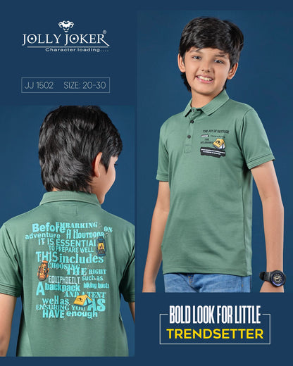 Jj 1502 Jolly Joker Tencil Boys Tshirt Supplier Gujarat