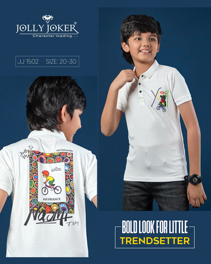 Jj 1502 Jolly Joker Tencil Boys Tshirt Supplier Gujarat