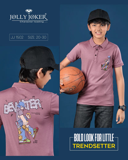 Jj 1502 Jolly Joker Tencil Boys Tshirt Supplier Gujarat