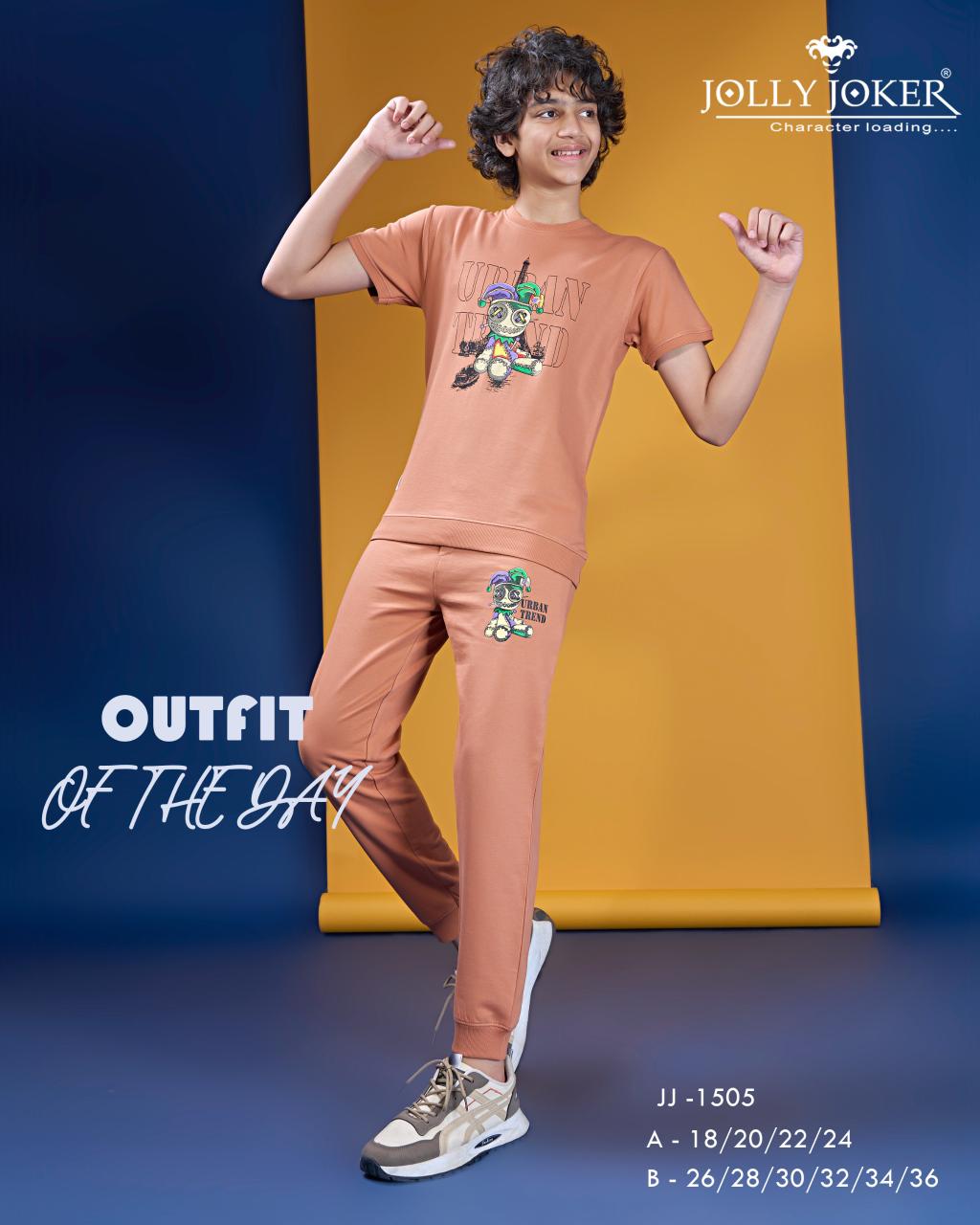 Jj 1505 Jolly Joker Cotton Looper Boys Co Ord Set Wholesaler India