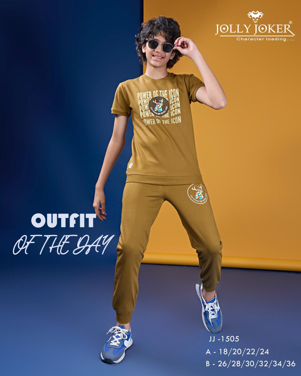 Jj 1505 Jolly Joker Cotton Looper Boys Co Ord Set Wholesaler India