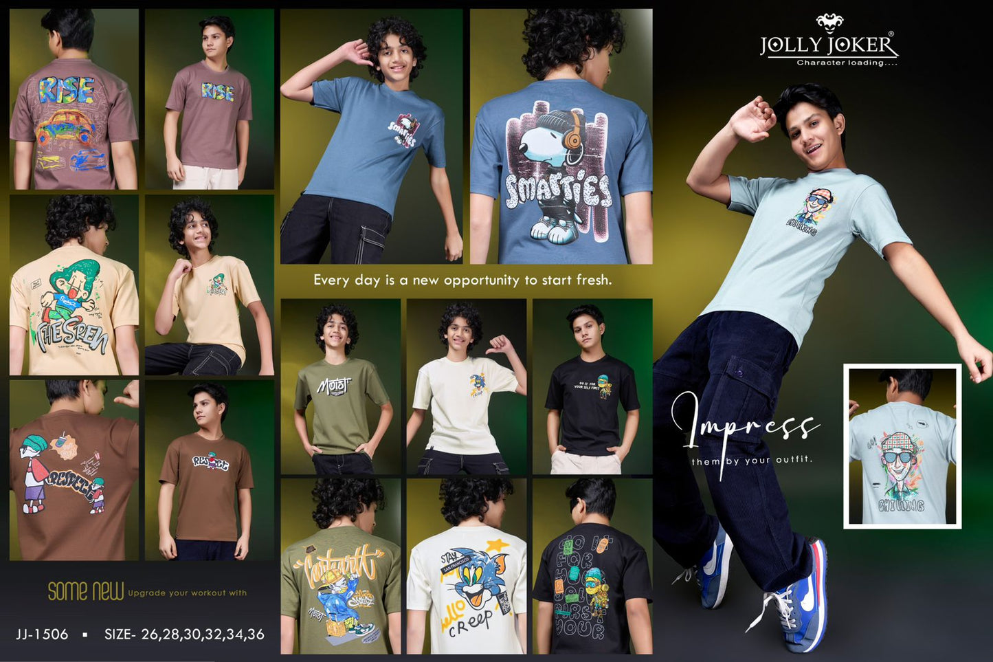 Jj 1506 Jolly Joker Cotton Boys Tshirt Supplier Gujarat