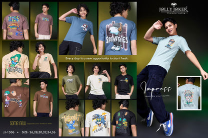 Jj 1506 Jolly Joker Cotton Boys Tshirt Supplier Gujarat
