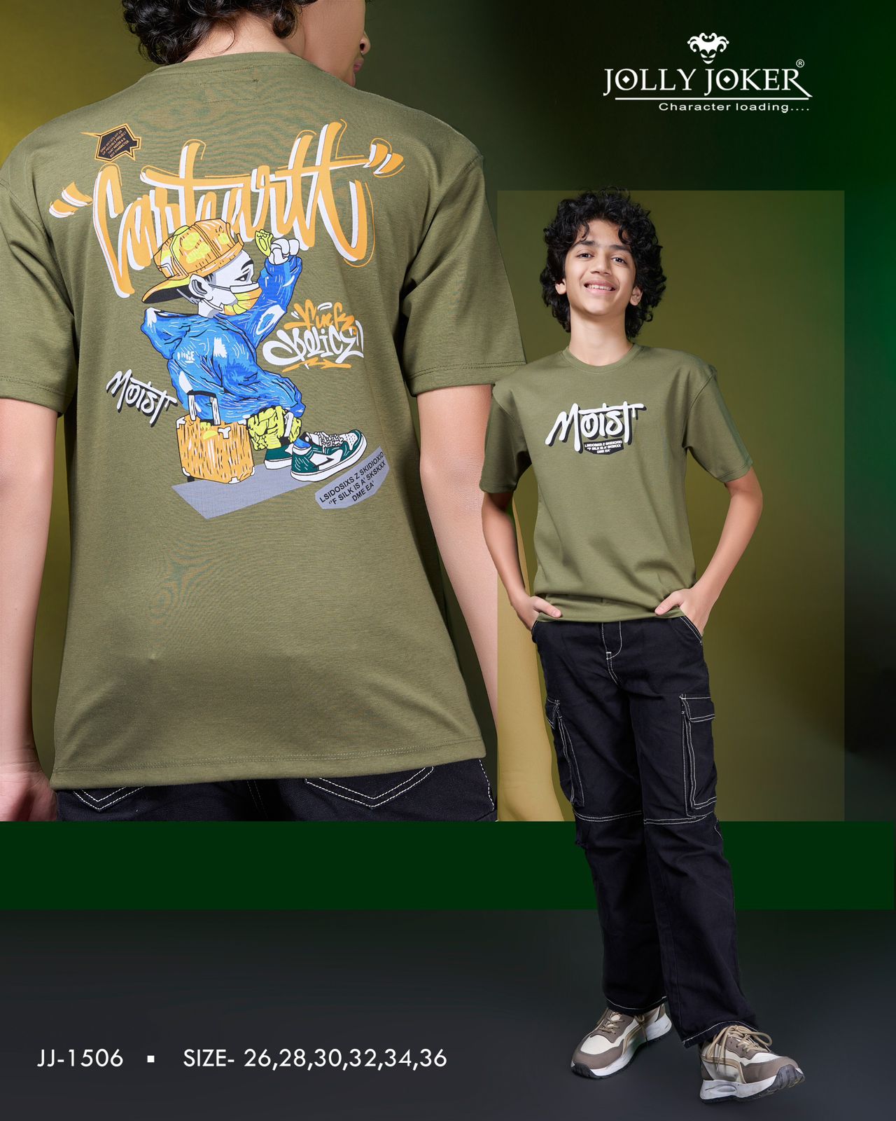 Jj 1506 Jolly Joker Cotton Boys Tshirt Supplier Gujarat