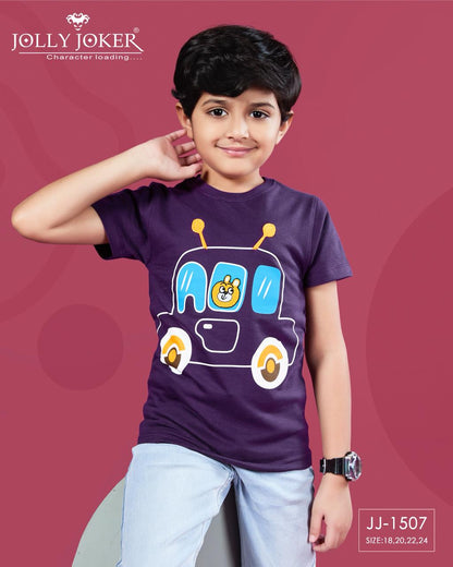 Jj 1507 Jolly Joker Cotton Looper Boys Tshirt Manufacturer India